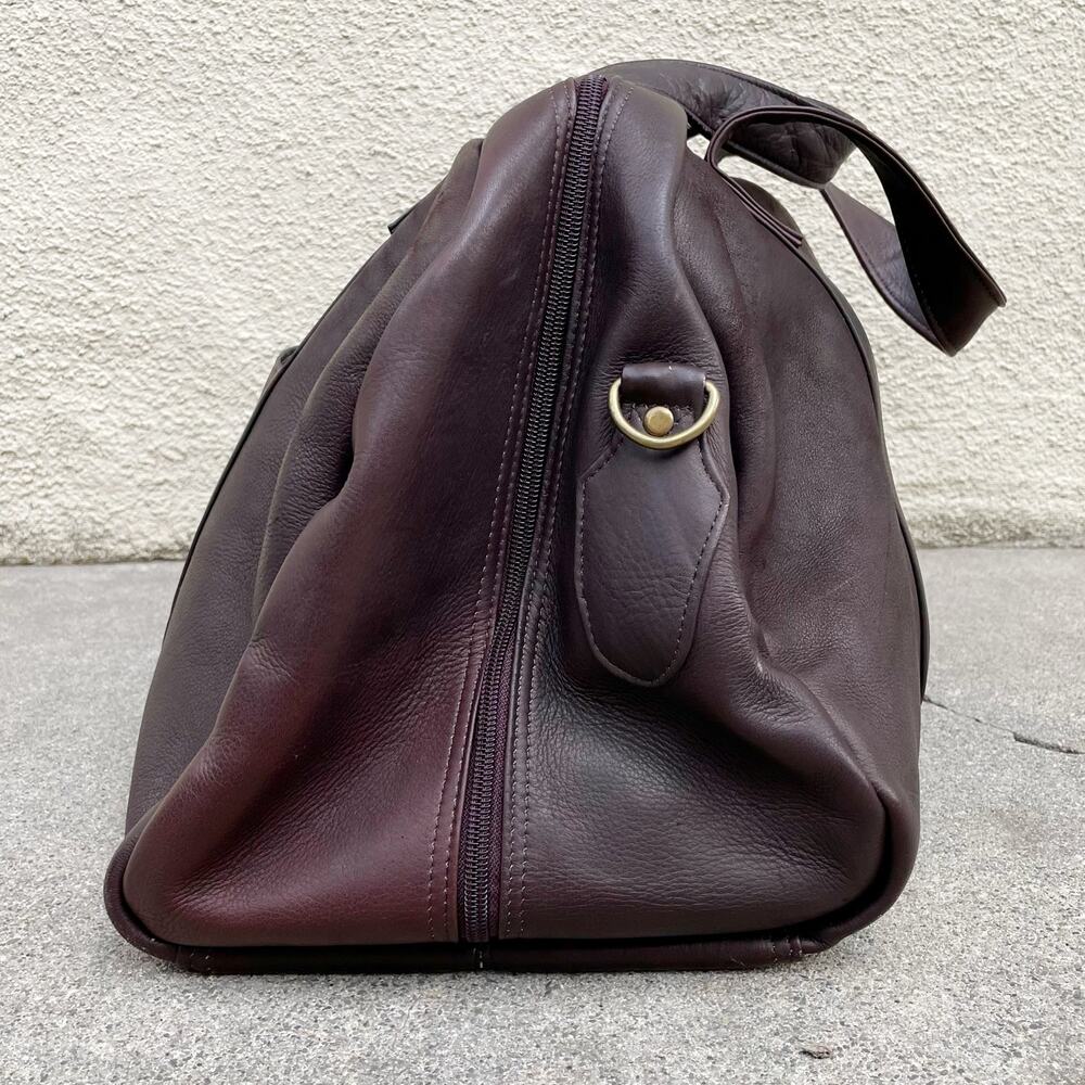Brown Leather Cal Club California Golf Club SF Bag Embroidered "CK" Initials - Picture 6 of 13